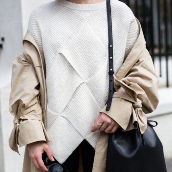 & Other Stories Sweaters - & Other Stories Woven Front Sweater